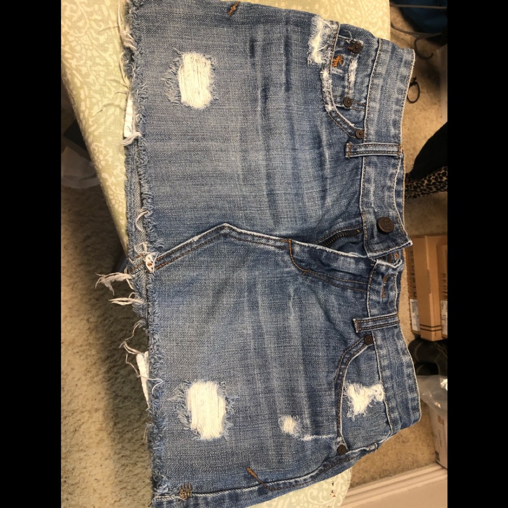Abercrombie & Fitch Jean miniskirt Size 0. EUC
